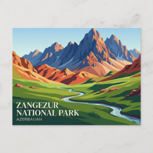 Carte Postale Parc national de Zangezur Azerbaïdjan