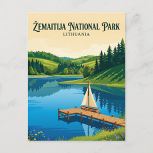 Carte Postale Parc national de Žemaitija Lituanie