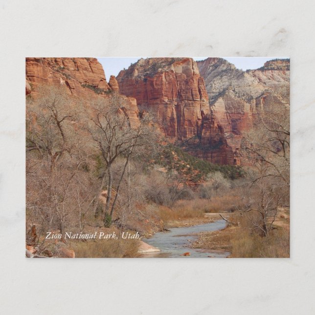 Carte Postale Parc national de Zion, Utah (Devant)