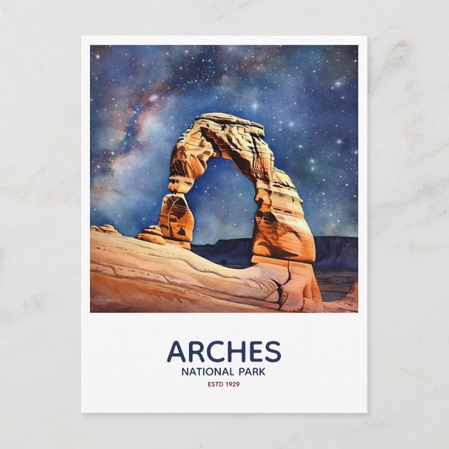 Carte Postale Parc national des Arches Sauvez la date (Devant)