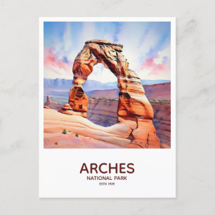 Carte Postale Parc national des Arches Sauvez la date