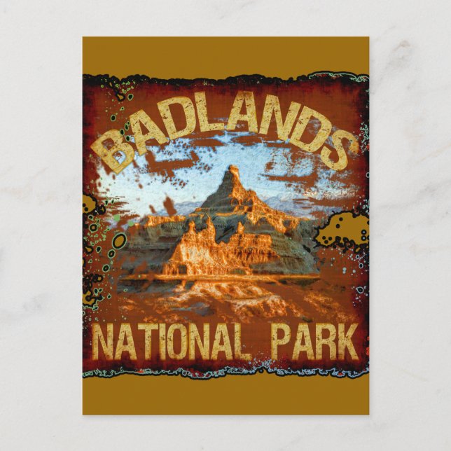 Carte Postale Parc national des Badlands (Devant)