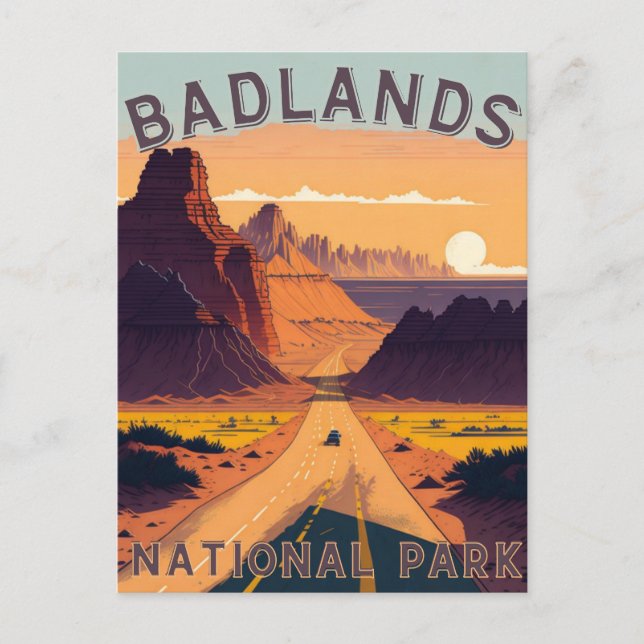 Carte Postale Parc national des Badlands (Devant)