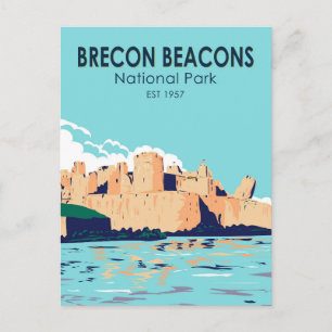 Carte Postale Parc national des Brecon Beacons Château de Caerph