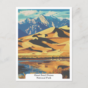 Carte Postale Parc National des Dunes de Sable Great, Colorado U