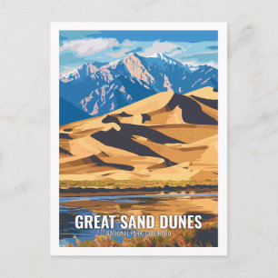 Carte Postale Parc National des Dunes de Sable Great Colorado US