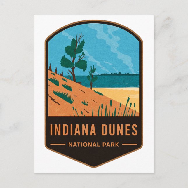 Carte Postale Parc national des dunes d'Indiana (Devant)