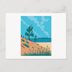 Carte Postale Parc national des dunes d'Indiana WPA