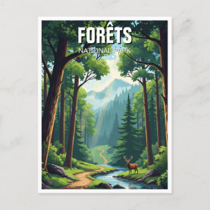 Carte Postale Parc national des Forets France Travel