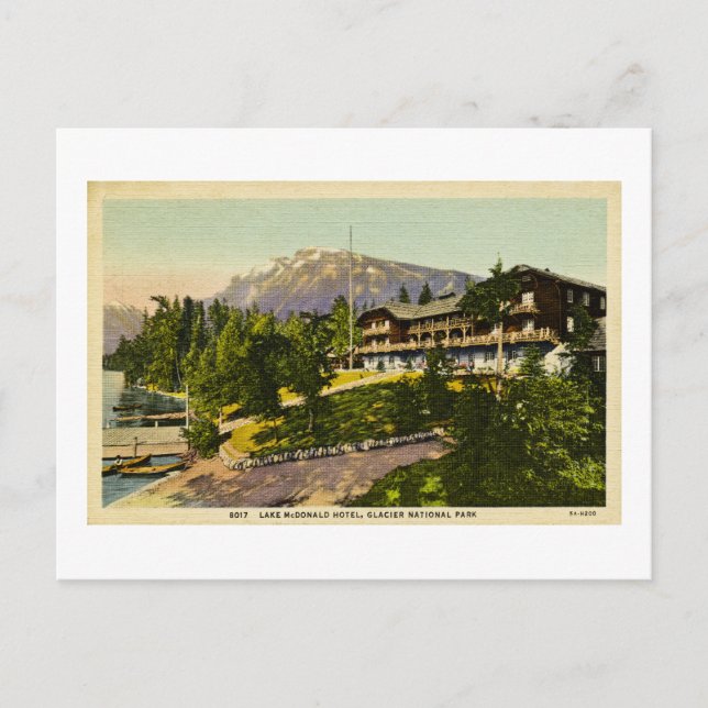 Carte Postale Parc national des glaciers du lac McDonald Lodge (Devant)