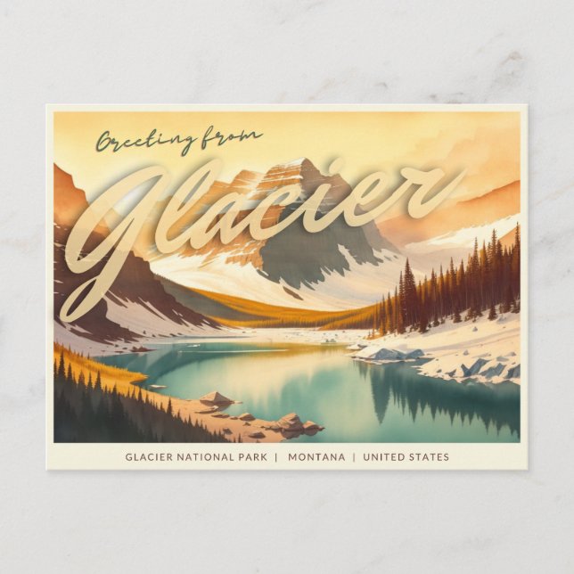 Carte Postale Parc national des Glaciers, Montana (Devant)