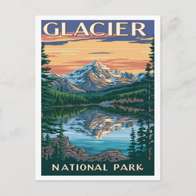 Carte Postale Parc national des Glaciers Montana (Devant)