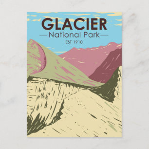Carte Postale Parc national des Glaciers Montana Triple Divide P