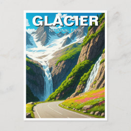 Carte Postale Parc national des Glaciers Route du soleil