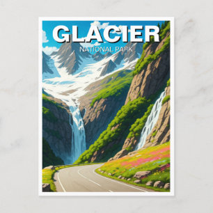Carte Postale Parc national des Glaciers Route du soleil