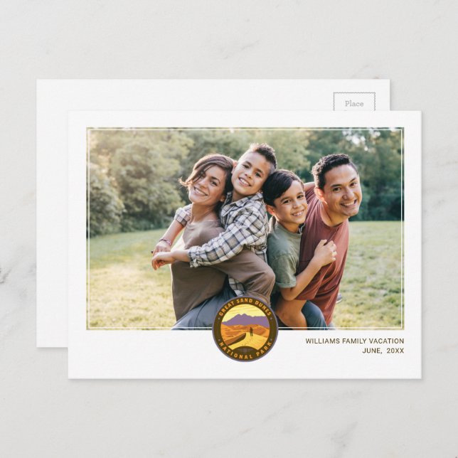 Carte Postale Parc national des Great Sand Dunes (Devant / Derrière)