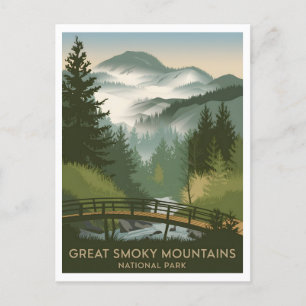 Carte Postale Parc national des Great Smoky Mountains vintage