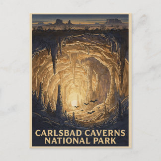 Carte Postale Parc national des grottes de Carlsbad Voyage vinta