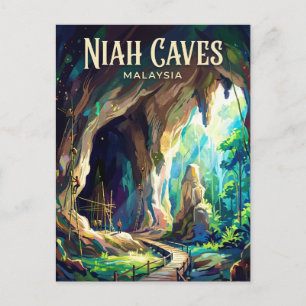 Carte Postale Parc national des grottes de Niah Malaisie