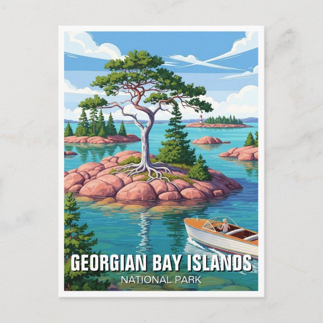 Carte Postale Parc national des Îles-de-la-Baie-Georgienne Canad (Devant)