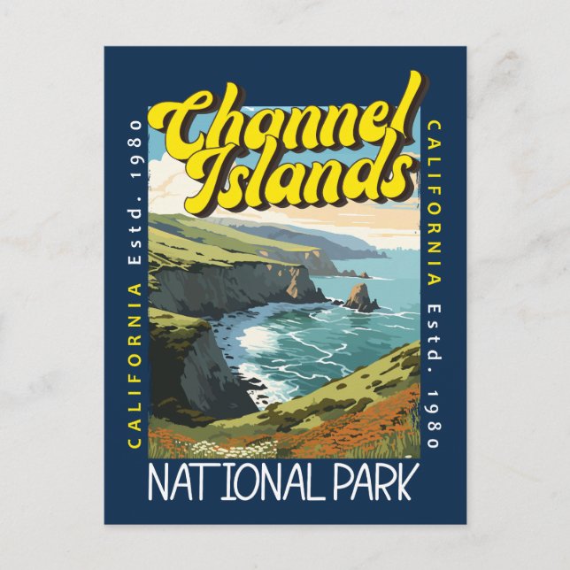 Carte Postale Parc national des Îles-de-la-Manche désorganisé Ré (Devant)
