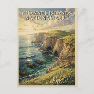 Carte Postale Parc national des îles du Channel Renard de l'île 