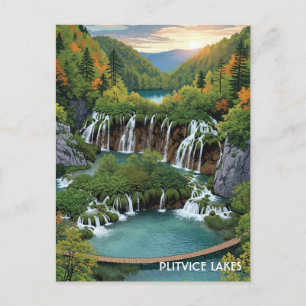Carte Postale Parc national des lacs de Plitvice croatie