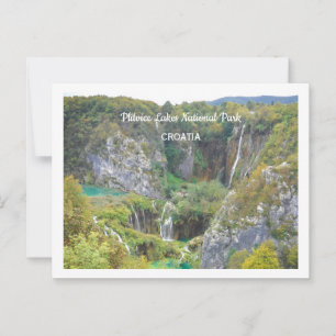 Carte Postale Parc national des lacs de Plitvice, Croatie