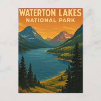 Carte Postale Parc national des Lacs-Waterton