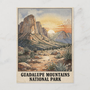 Carte Postale Parc national des montagnes Guadalupe Texas