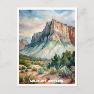 Carte Postale Parc national des Monts Guadalupe Aquarelle