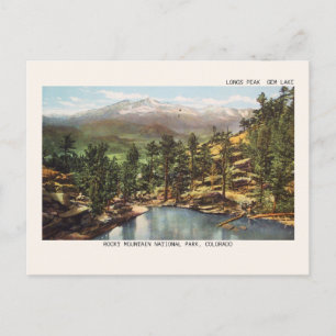 Carte Postale Parc national des Rocheuses Longs Peak Gem Lake