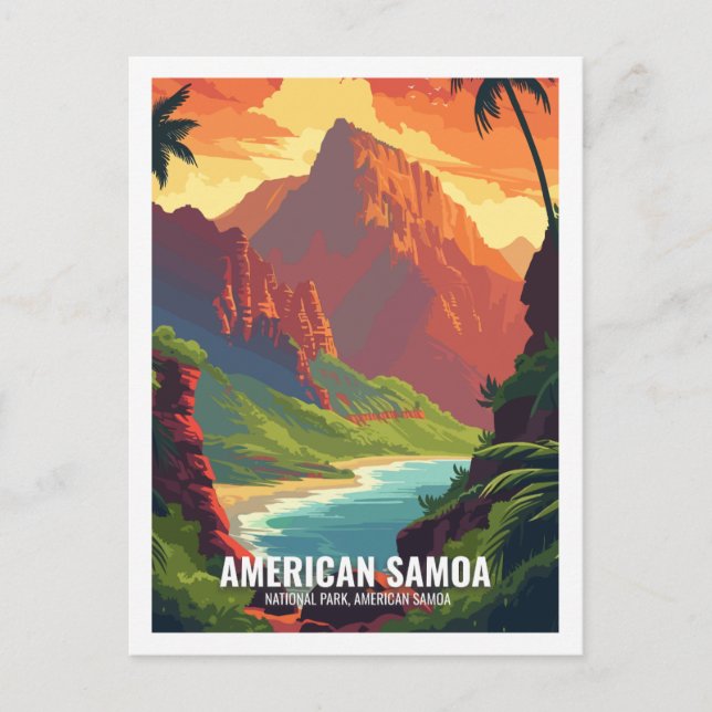 Carte Postale Parc national des Samoa américaines USA National P (Devant)
