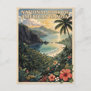 Carte Postale Parc national des Samoa américaines Voyage Vintage