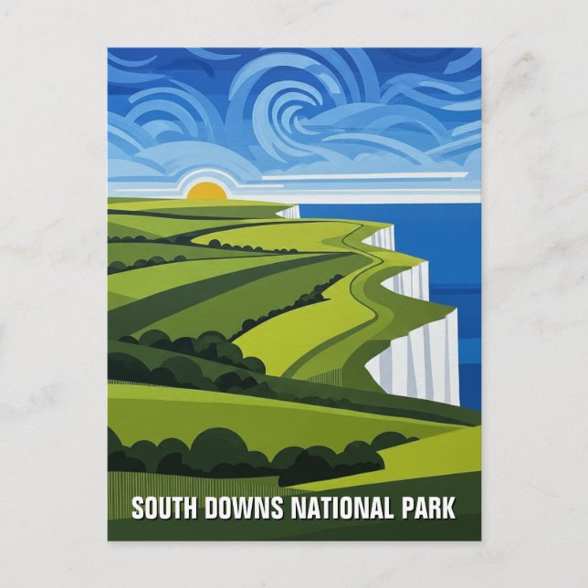 Carte Postale Parc national des South Downs Voyage Angleterre (Devant)