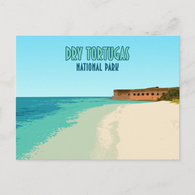 Carte Postale Parc national des Tortugas Sèches Floride (Devant)