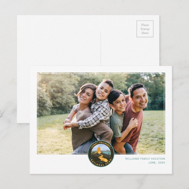 Carte Postale Parc national des volcans d'Hawaï (Devant / Derrière)