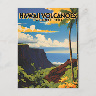 Carte Postale Parc national des volcans d'Hawaï Voyage Vintage