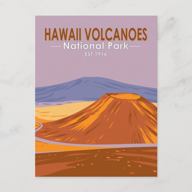 Carte Postale Parc national des volcans d'Hawaii Mauna Kea Vinta (Devant)