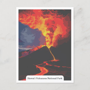 Carte Postale Parc national des volcans HawaiAi USA