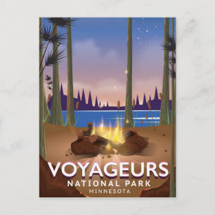 Carte Postale Parc national des Voyageurs Minnesota affiche voya