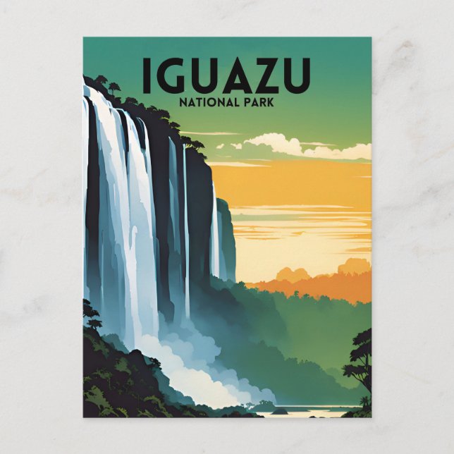 Carte Postale Parc national d'Iguazu Vintage (Devant)