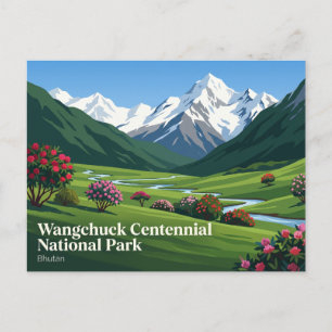 Carte Postale Parc national du centenaire de Wangchuck Bhoutan
