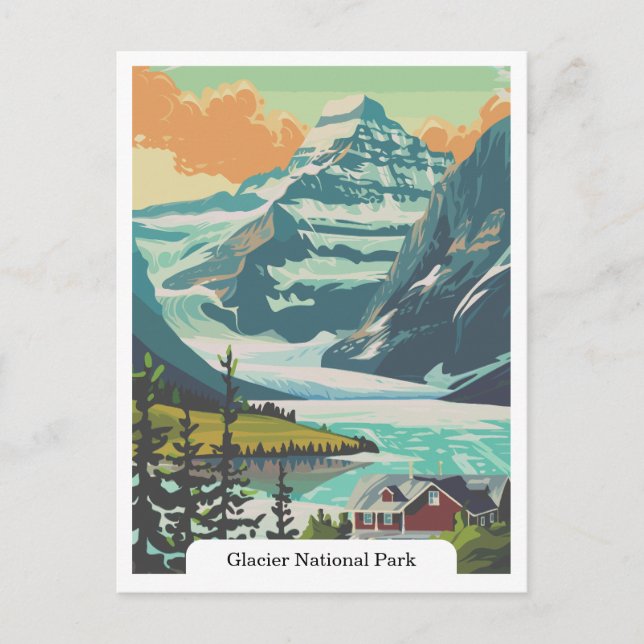Carte Postale Parc national du Glacier, Montana USA (Devant)