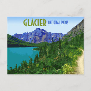 Carte Postale Parc national du Glacier Montana Vintage