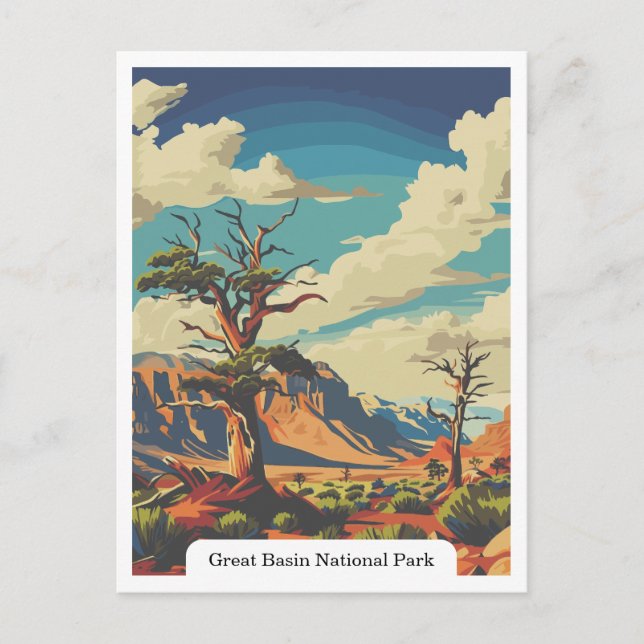 Carte Postale Parc national du Grand Bassin, Nevada USA (Devant)