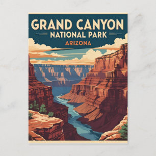 Carte Postale Parc national du Grand Canyon Arizona Rétro