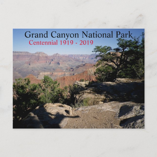 Carte Postale Parc national du Grand Canyon Centenaire 2019 (Devant)