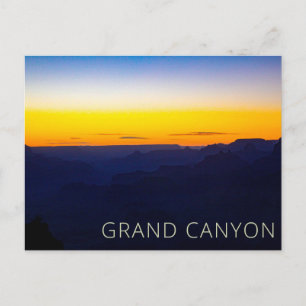 Carte Postale Parc national du Grand Canyon coucher du soleil