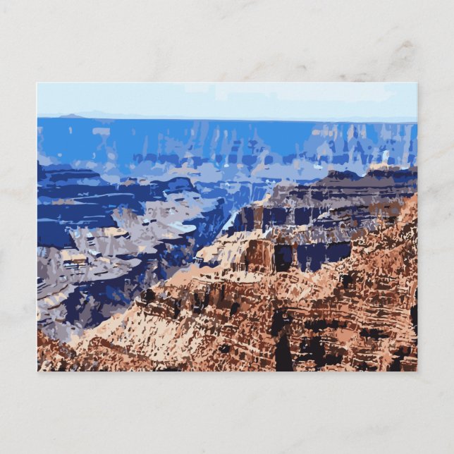 Carte Postale Parc national du Grand Canyon Design rétro (Devant)
